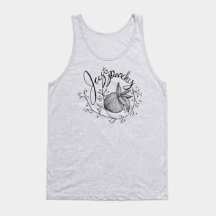 Just Peachy - puns, positive, floral Tank Top